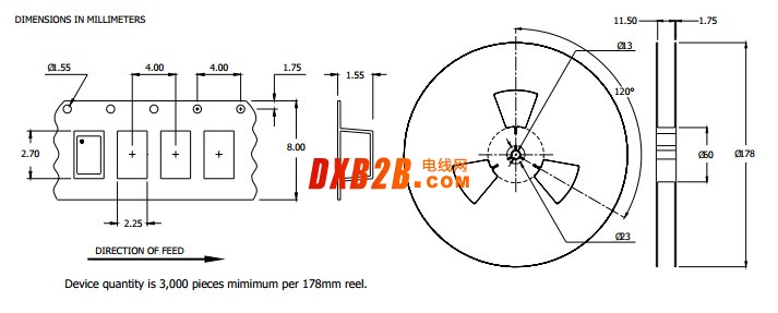 2520贴片晶振外包装盘