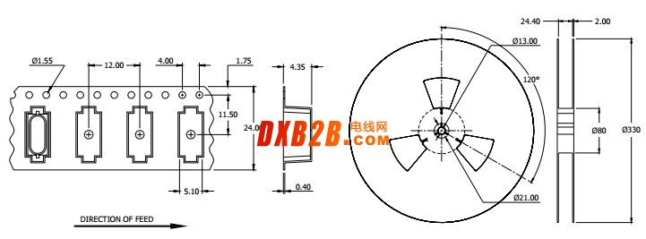 49/SMD贴片晶振的外包装盘