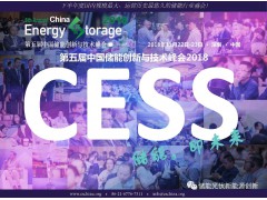 第五届中国储能创新与技术峰会2018