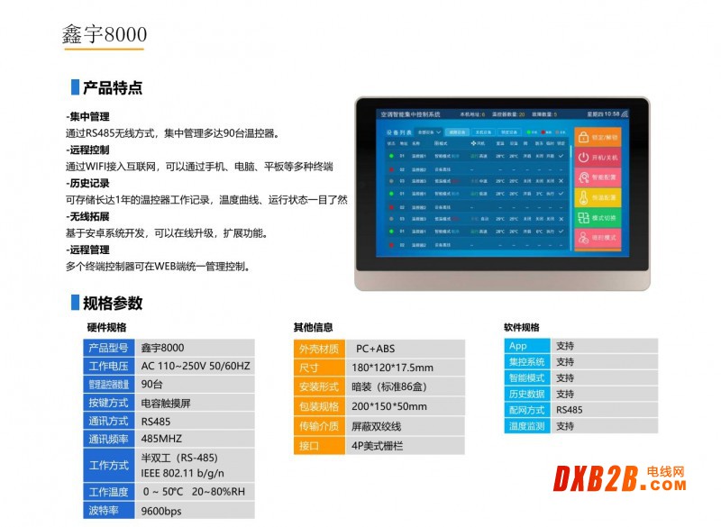 鑫宇8000中央空调集中控制系统