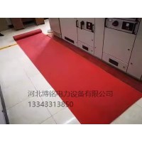 博铭达 高压绝缘垫10KV绝缘地毯配电房绝缘垫 黑色绝缘橡胶板可定制