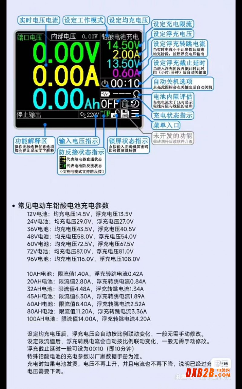 充电参数